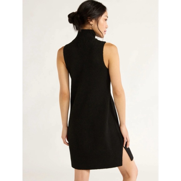 🆕 Free Assembly Women's Sleeveless Turtleneck Sweater Mini Dress M Medium NWT - Picture 3 of 5